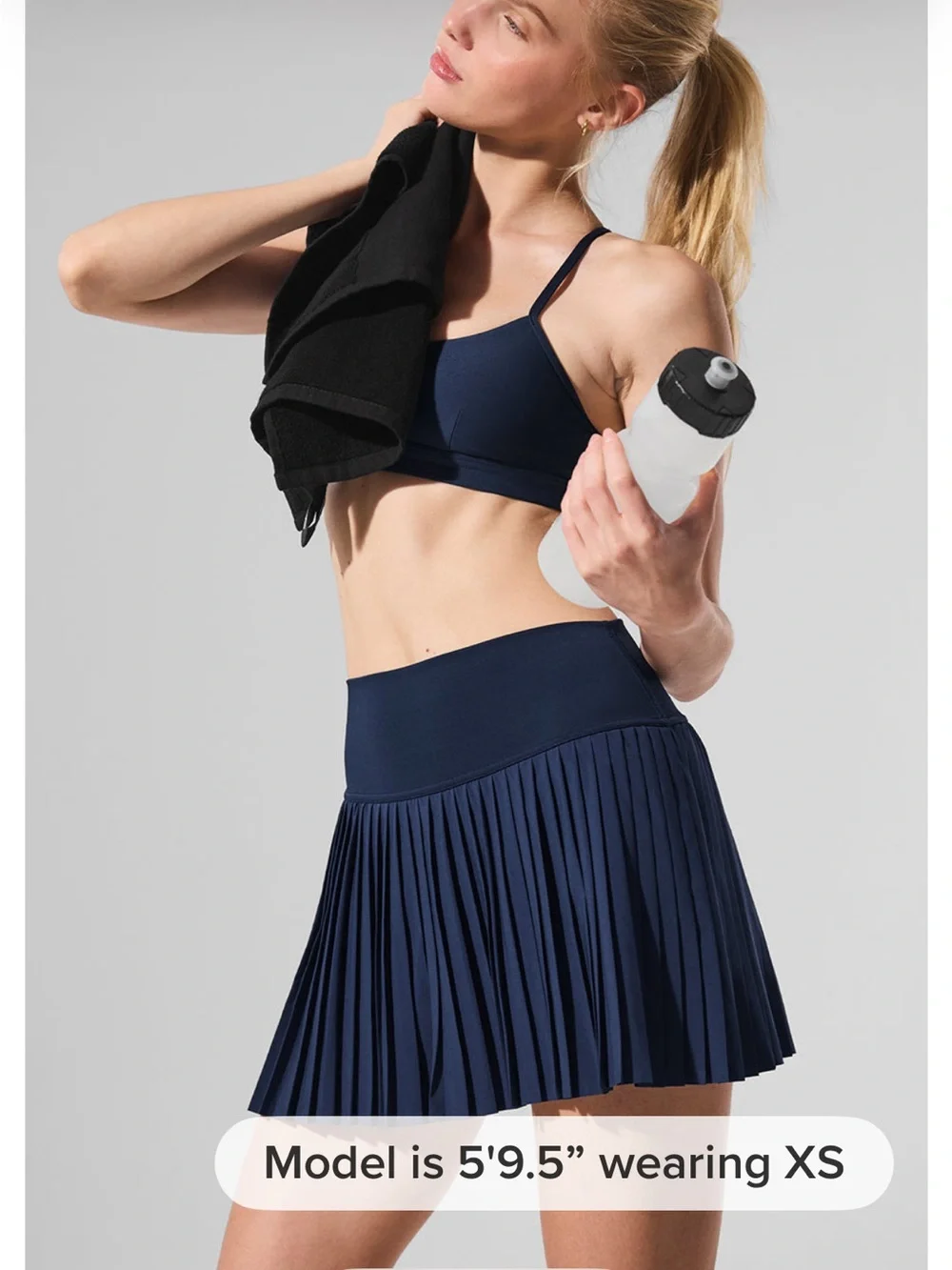 ALO Yoga Navy Grand Slam Tennis Skirt